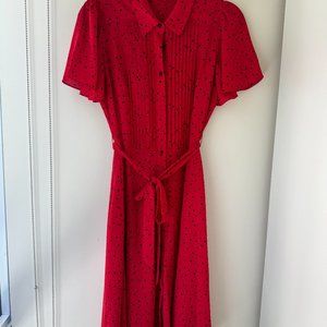 Nanette Lepore - Dress, Red/Black Polka Dot, 4